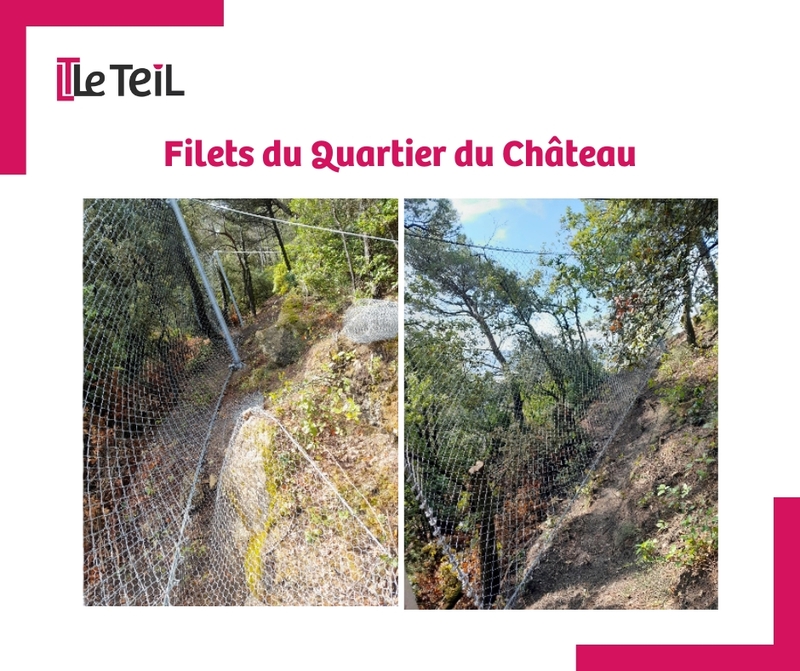 Sécurisation de la Montée du Château et des alentours : les travaux de protection contre les risques d’éboulements et d’érosion sont terminés