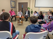 Hervé Saulignac, Député de l’Ardèche, à la rencontre des conseillers municipaux enfants -1