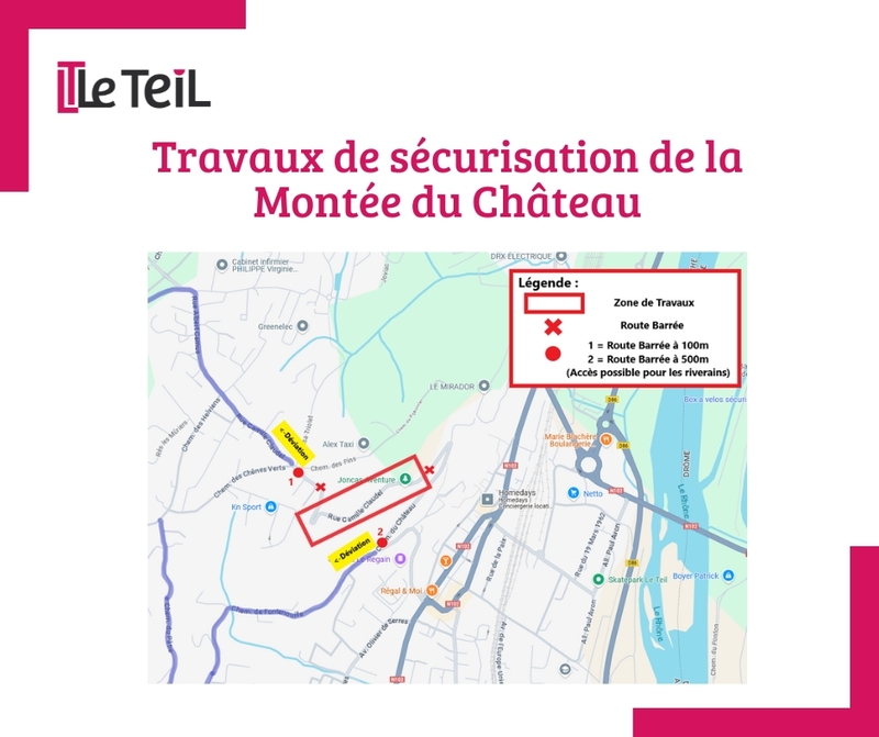 Info Travaux de la Montée du Château