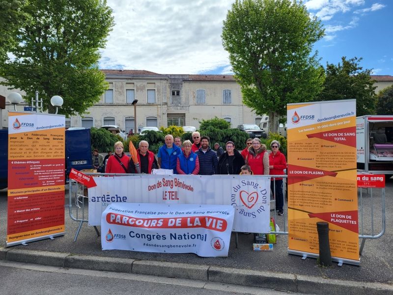 La flamme de l'espoir est passée au Teil ce 25 avril