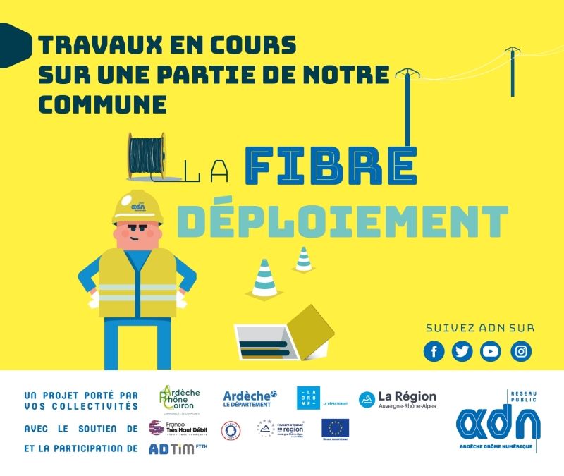 Les travaux de déploiement du réseau public de fibre optique démarrent sur le reste de notre commune