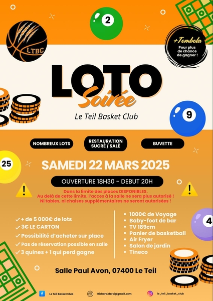 Loto - Le Teil basket Club