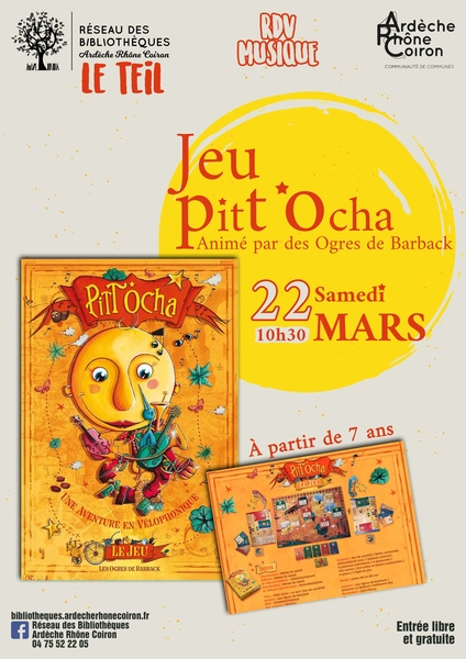 RDV Musique // Jeu de société Pitt* Ocha !