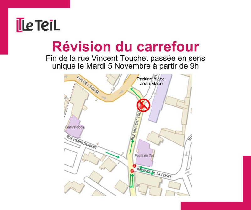 Révision du carrefour rue Vincent Touchet