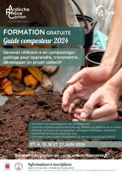 Une nouvelle session s'ouvre pour la FORMATION gratuite GUIDE COMPOSTEUR